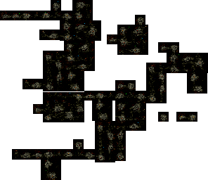 Thumbnail for a map of Hobbiton Caves (Dark) for the SNES game The Lord Of The Rings: Volume One.