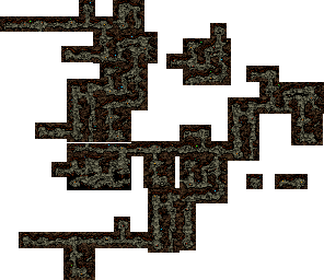 Thumbnail for a map of Hobbiton Caves (Lit) for the SNES game The Lord Of The Rings: Volume One.