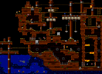 Thumbnail for a map of World 3 Area 1 (B3SV) for the SNES game The Lost Vikings II.