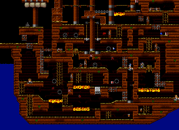 Thumbnail for a map of World 3 Area 4 (Y0VR) for the SNES game The Lost Vikings II.