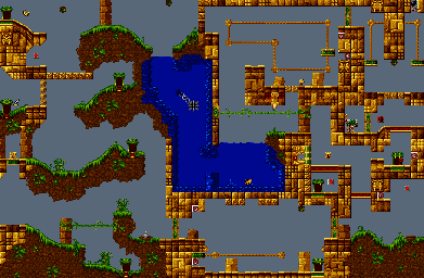 Thumbnail for a map of World 4 Area 4 (L0ST) for the SNES game The Lost Vikings II.