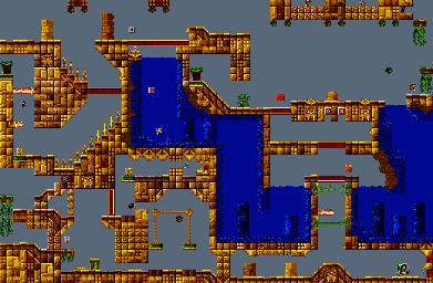 Thumbnail for a map of World 4 Area 5 (0B0Y) for the SNES game The Lost Vikings II.