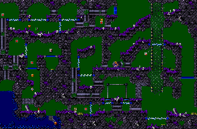 Thumbnail for a map of World 5 Area 2 (TNNL) for the SNES game The Lost Vikings II.