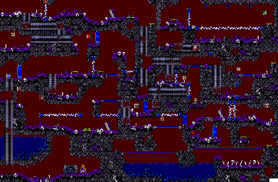 Thumbnail for a map of World 5 Area 4 (4RGH) for the SNES game The Lost Vikings II.