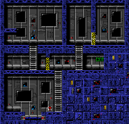 Thumbnail for a map of World 1 Area 1 (STRT) for the SNES game The Lost Vikings.