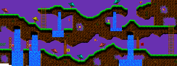 Thumbnail for a map of World 2 Area 1 (LLM0) for the SNES game The Lost Vikings.