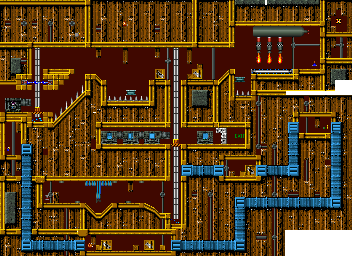 Thumbnail for a map of World 4 Area 3 (BTRY) for the SNES game The Lost Vikings.