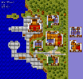 Thumbnail for a map of Bakku for the SNES game Lufia & The Fortress Of Doom.