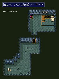 Thumbnail for a map of Cave East Of Ranqs for the SNES game Lufia & The Fortress Of Doom.