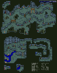 Thumbnail for a map of Cave North Of Glasdar Tower for the SNES game Lufia & The Fortress Of Doom.