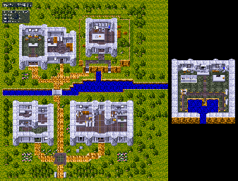 Thumbnail for a map of Frederia for the SNES game Lufia & The Fortress Of Doom.