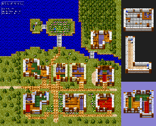 Thumbnail for a map of Grenoble for the SNES game Lufia & The Fortress Of Doom.