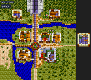 Thumbnail for a map of Odel for the SNES game Lufia & The Fortress Of Doom.