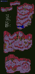 Thumbnail for a map of Oil Cave for the SNES game Lufia & The Fortress Of Doom.