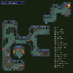 Thumbnail for a map of Old Cave 2nd Level for the SNES game Lufia & The Fortress Of Doom.