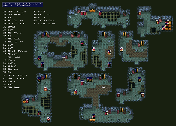 Thumbnail for a map of Old Cave 5th Level for the SNES game Lufia & The Fortress Of Doom.