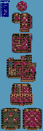 Thumbnail for a map of Red Tower for the SNES game Lufia & The Fortress Of Doom.