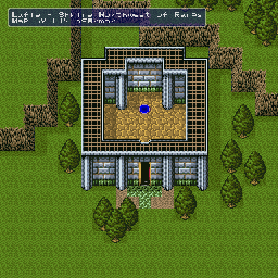 Thumbnail for a map of Shrine Northwest Of Ranqs for the SNES game Lufia & The Fortress Of Doom.