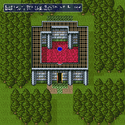 Thumbnail for a map of Shrine South Of Linze for the SNES game Lufia & The Fortress Of Doom.