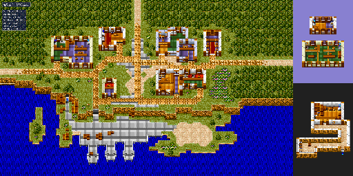 Thumbnail for a map of Treck for the SNES game Lufia & The Fortress Of Doom.
