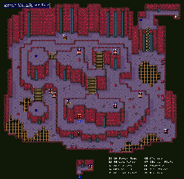 Thumbnail for a map of Ulupp Island Cave for the SNES game Lufia & The Fortress Of Doom.