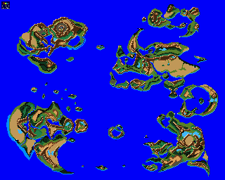 Thumbnail for a map of World for the SNES game Lufia & The Fortress Of Doom.