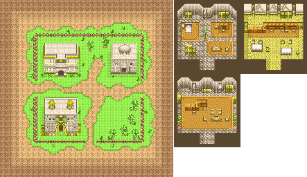 Thumbnail for a map of Village 2 for the SNES game Magic Knight Rayearth.