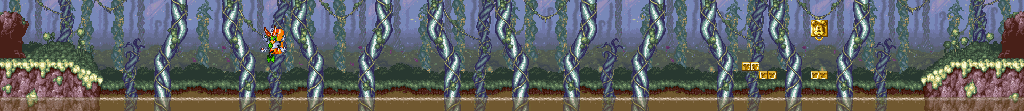 Thumbnail for a map of Stage 2: Fungus Forest Area 2 for the SNES game The Magical Quest 3: Starring Mickey & Donald.
