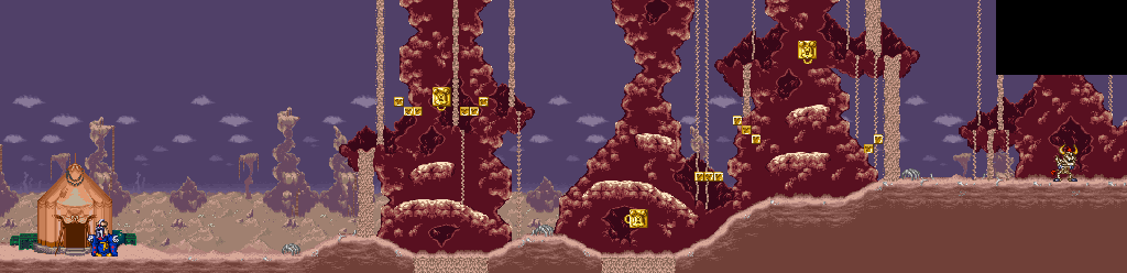 Thumbnail for a map of Stage 3: Dry Desert Area 1 for the SNES game The Magical Quest 3: Starring Mickey & Donald.