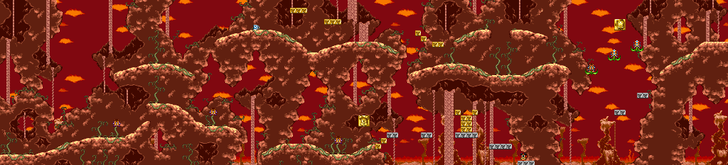 Thumbnail for a map of Stage 3: Dry Desert Area 3 for the SNES game The Magical Quest 3: Starring Mickey & Donald.