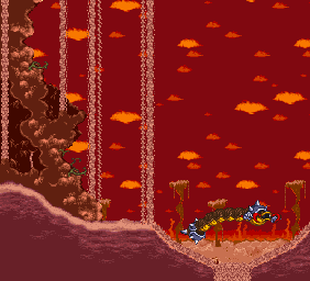 Thumbnail for a map of Stage 3: Dry Desert Boss for the SNES game The Magical Quest 3: Starring Mickey & Donald.