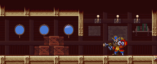 Thumbnail for a map of Stage 4: Sky Battleship Boss for the SNES game The Magical Quest 3: Starring Mickey & Donald.