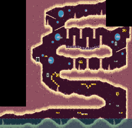Thumbnail for a map of Stage 5: Shell Ocean Area 2 for the SNES game The Magical Quest 3: Starring Mickey & Donald.