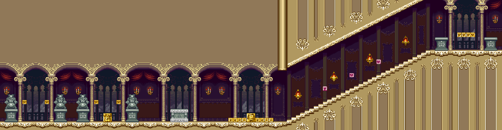 Thumbnail for a map of Stage 7: Pete's Palace Area 1 for the SNES game The Magical Quest 3: Starring Mickey & Donald.