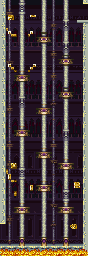 Thumbnail for a map of Stage 7: Pete's Palace Area 2 for the SNES game The Magical Quest 3: Starring Mickey & Donald.