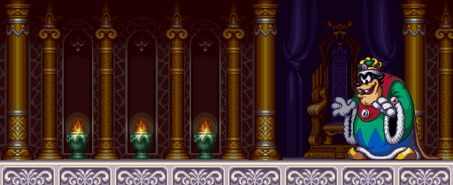 Thumbnail for a map of Stage 7: Pete's Palace King Pete for the SNES game The Magical Quest 3: Starring Mickey & Donald.