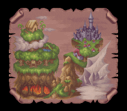 Thumbnail for a map of Overworld (In-Game Map) for the SNES game The Magical Quest: Starring Mickey Mouse.