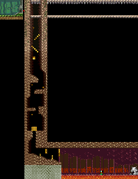Thumbnail for a map of Stage 3: Fire Grotto Area 1 for the SNES game The Magical Quest: Starring Mickey Mouse.