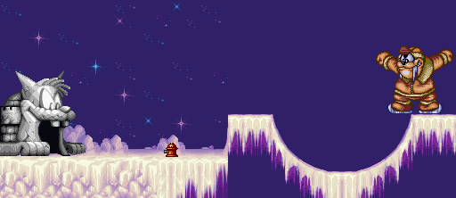 Thumbnail for a map of Stage 5: Snowy Valley Boss for the SNES game The Magical Quest: Starring Mickey Mouse.