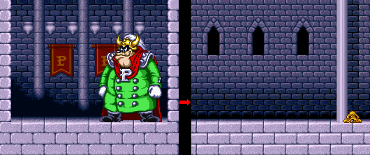 Thumbnail for a map of Stage 6: Pete's Castle King Pete for the SNES game The Magical Quest: Starring Mickey Mouse.
