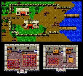 Thumbnail for a map of Port Town Sade for the SNES game Magna Braban: Henreki no Yuusha.