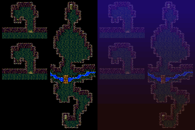 Thumbnail for a map of Subterranean River for the SNES game Magna Braban: Henreki no Yuusha.