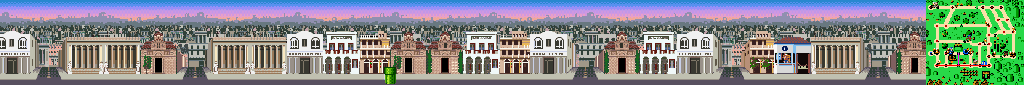 Thumbnail for a map of Athens Street 9 for the SNES game Mario Is Missing!.