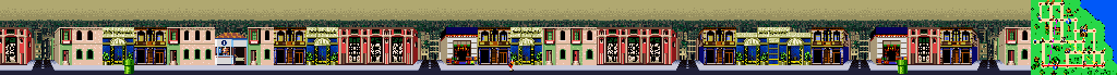 Thumbnail for a map of Buenos Aires Main Street for the SNES game Mario Is Missing!.