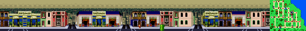 Thumbnail for a map of Buenos Aires Street 5 for the SNES game Mario Is Missing!.