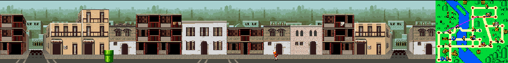 Thumbnail for a map of Cairo Street 2 for the SNES game Mario Is Missing!.