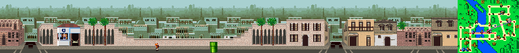 Thumbnail for a map of Cairo Street 5 for the SNES game Mario Is Missing!.