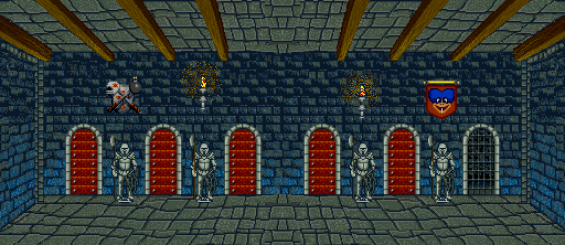 Thumbnail for a map of Castle Ludwig's Castle Hall for the SNES game Mario Is Missing!.