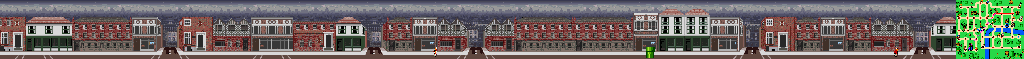 Thumbnail for a map of London Street 2 for the SNES game Mario Is Missing!.