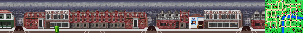 Thumbnail for a map of London Street 4 for the SNES game Mario Is Missing!.